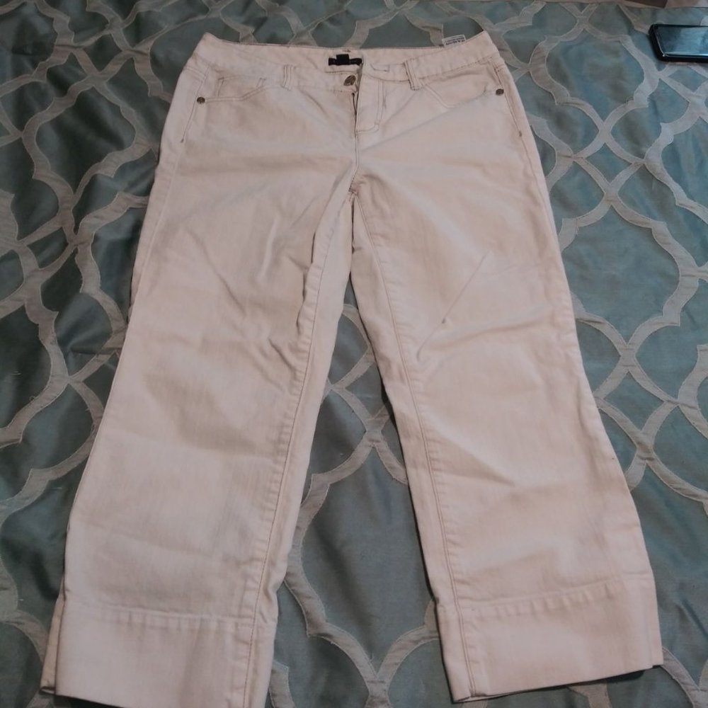 Tommy Hilfiger White Cropped Jeans